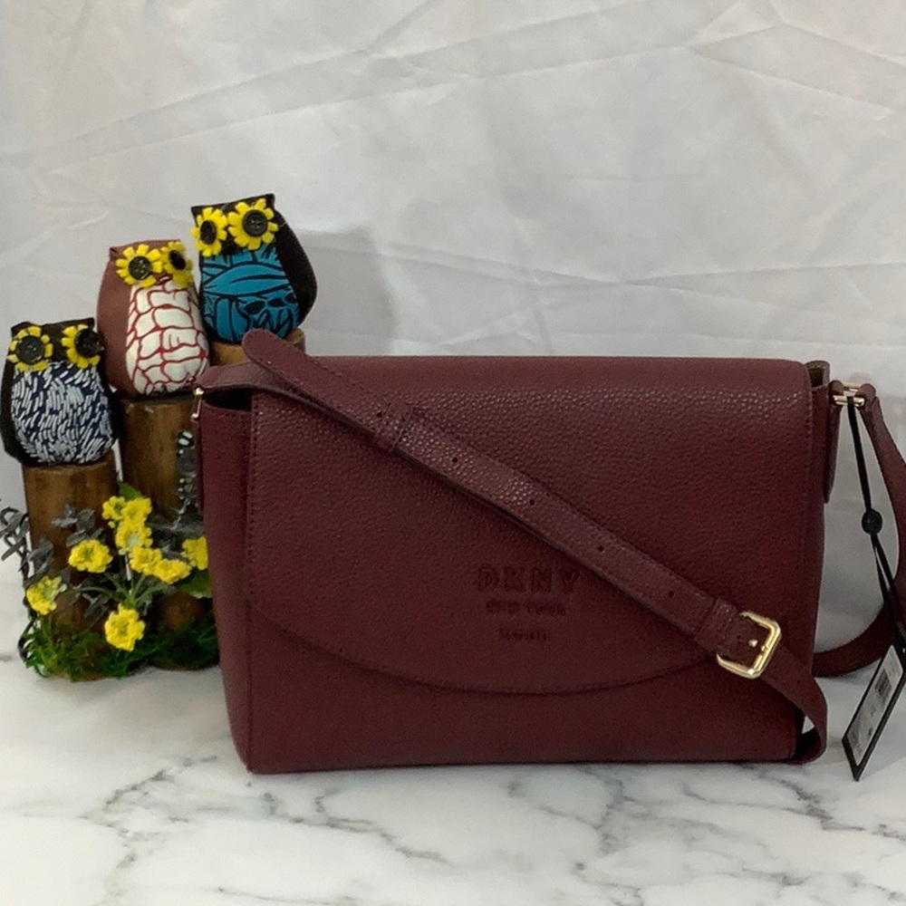 NWT - Dkny Noho Leather Flap Crossbody Bag